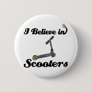 Badge Rond 5 Cm je crois aux scooters
