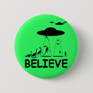 Badge Rond 5 Cm Je crois en aliens