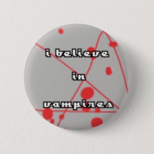 Badge Rond 5 Cm Je crois en vampires (Devant)