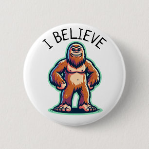 Badge Rond 5 Cm Je Crois Sasquatch Bigfoot