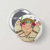 Badge Rond 5 Cm Je danse (Devant & derrière)