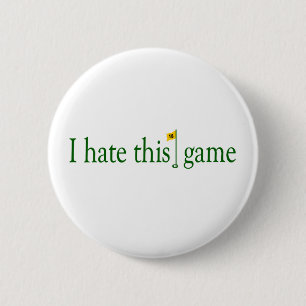 Badge Rond 5 Cm Je déteste ce golf de jeu