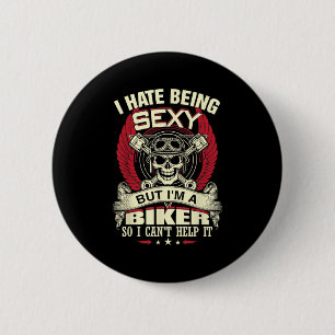 Badge Rond 5 Cm Je déteste être Y mais je suis un motard alors je