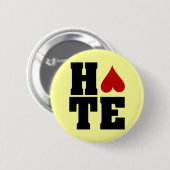 Badge Rond 5 Cm Je déteste la Saint-Valentin (Devant & derrière)