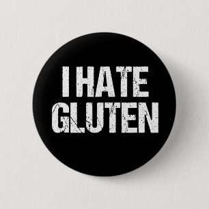 Badge Rond 5 Cm Je déteste le gluten