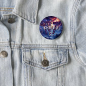Badge Rond 5 Cm Je devrais partir (En situation)