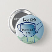 Badge Rond 5 Cm Je dois porter ce masque (Devant & derrière)