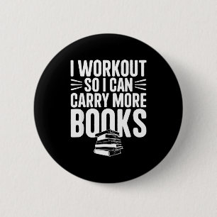 Badge Rond 5 Cm Je fais du sport je peux transporter plus de livre