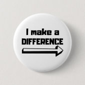 Badge Rond 5 Cm Je Fais Une Différence (Devant)