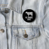 Badge Rond 5 Cm Je fumerais ce barbecue de vache Fumer Grillant M (En situation)
