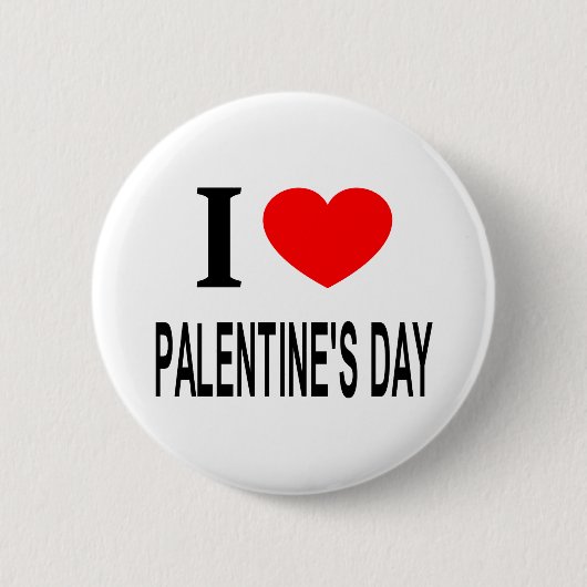 Badge Rond 5 Cm Je ❤️ la SAINT-VALENTIN (Devant)