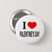 Badge Rond 5 Cm Je ❤️ la SAINT-VALENTIN (Devant & derrière)