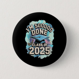 Badge Rond 5 Cm Je L'Ai Fait Cl De 2025 Graduation 2025 Us Drapeau