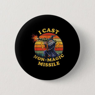 Badge Rond 5 Cm Je lance une fusée non magique