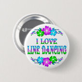 BADGE ROND 5 CM JE LIGNE D'AMOUR DANSE (Devant & derrière)