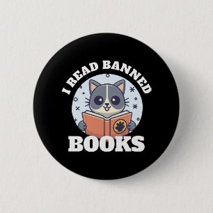Badge Rond 5 Cm Je lis des livres interdits