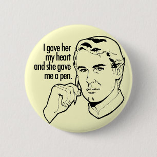 Badge Rond 5 Cm Je lui ai donné mon coeur…