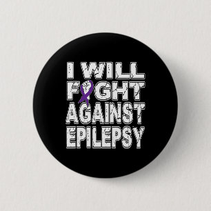 Badge Rond 5 Cm Je Lutterai Contre L'Épilepsie Novembre Sensibilis
