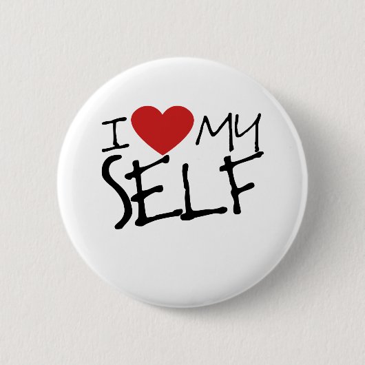 Badge Rond 5 Cm Je m'aime (Devant)