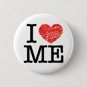 Badge Rond 5 Cm Je m'aime (Devant)