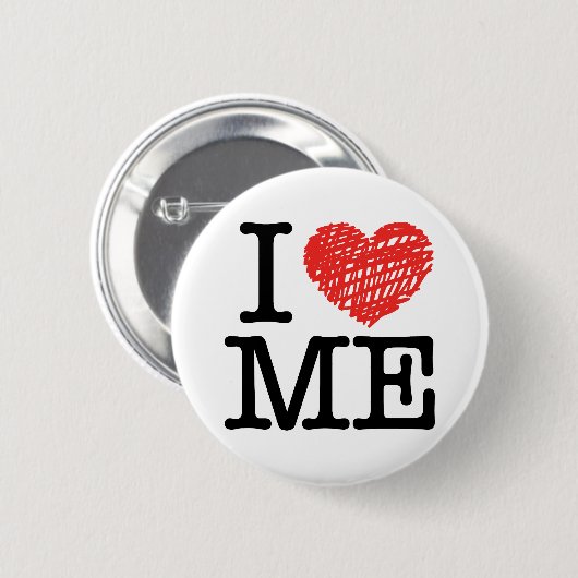 Badge Rond 5 Cm Je m'aime (Devant & derrière)