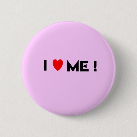 Badge Rond 5 Cm je m'aime (Devant)