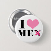 Badge Rond 5 Cm Je m'aime (les hommes) (Devant & derrière)