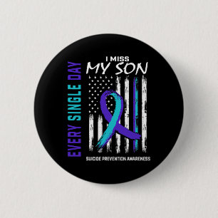 Badge Rond 5 Cm Je Manque Mon Fils Sensibilisation Au Suicide Prév