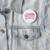Badge Rond 5 Cm Je marche pour ma fille (En situation)