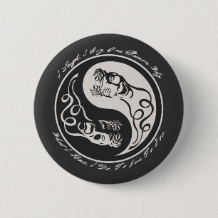 Badge Rond 5 Cm Je me ris pleure