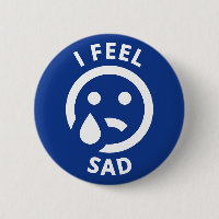 Je Me Sens Triste Bleu Pleurant Emoji Face À L'Émo