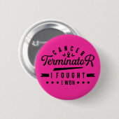 Badge Rond 5 Cm Je me suis battu et j'ai gagné le T-shirt (Devant & derrière)