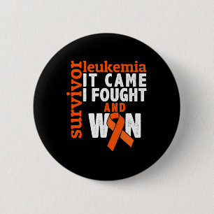 Badge Rond 5 Cm Je Me Suis Battu Et J'Ai Gagné - Leucémie Cancer S