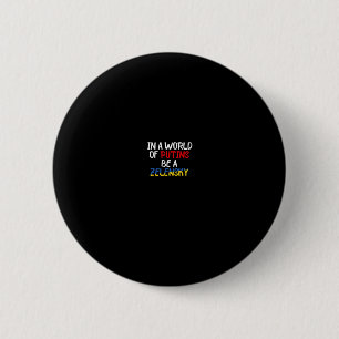 Badge Rond 5 Cm Je me tiens avec l'Ukraine dans un monde de Poutin