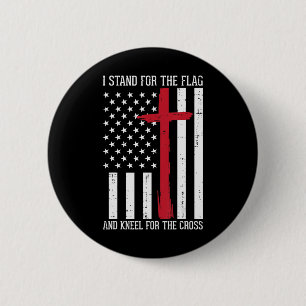 Badge Rond 5 Cm Je Me Trouve Pour Le Drapeau Kneel Pour Cross Memo