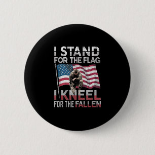 Badge Rond 5 Cm Je Me Trouve Pour Le Drapeau Que Je M'Agenouille P