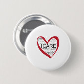 BADGE ROND 5 CM JE M'INQUIÈTE (Devant & derrière)
