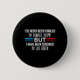 Badge Rond 5 Cm Je n'ai jamais été impressionné par Donald Trump, 