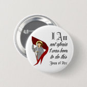 Badge Rond 5 Cm Je n'ai pas peur - Jeanne d'Arc (Devant & derrière)