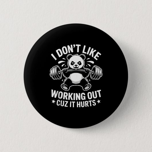 Badge Rond 5 Cm Je n'aime pas faire de l'exercice parce que ça fai (Devant)