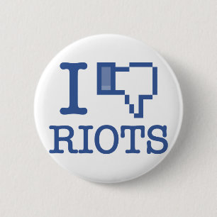 BADGE ROND 5 CM JE N'AIME PAS LES ÉMEUTES