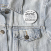 Badge Rond 5 Cm Je ne commets pas d'erreur en jouant à Clarinet (En situation)
