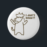 Badge Rond 5 Cm Je ne connais pas le bouton de vache à bande<br><div class="desc">Je ne sais pas que bouton de vache à bande dessinée cette bande dessinée drôle et adorable de vache est personnalisable. Veuillez vérifier mon magasin les articles semblables. Merci !</div>