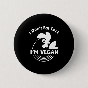 Badge Rond 5 Cm Je ne mange pas, je suis végan, T-shirt drôle pour