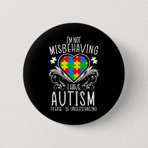 Badge Rond 5 Cm Je ne me trompe pas d'avoir du soutien à la Sensib