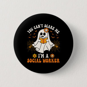 Badge Rond 5 Cm Je ne peux pas me faire peur Je suis une travaille