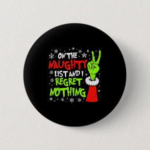 Badge Rond 5 Cm Je ne regrette rien de drôle de Noël 