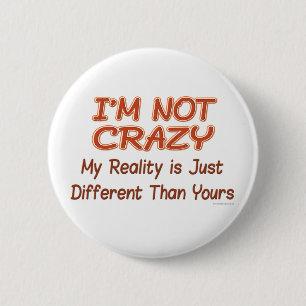 Badge Rond 5 Cm Je ne suis pas les boutons fous