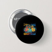 Badge Rond 5 Cm Je nécessite une croisière de canard de queue de b (Devant & derrière)