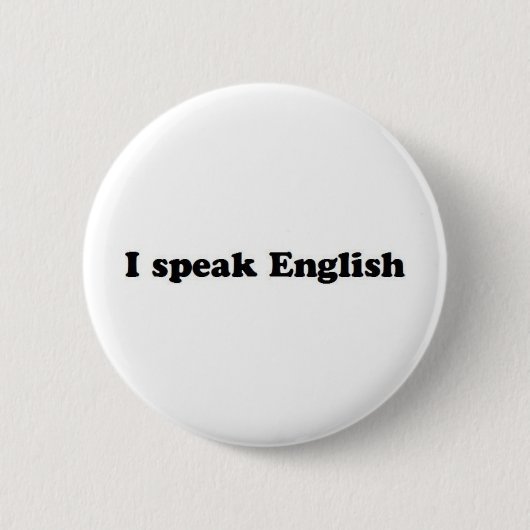 Badge Rond 5 Cm Je parle anglais (Devant)